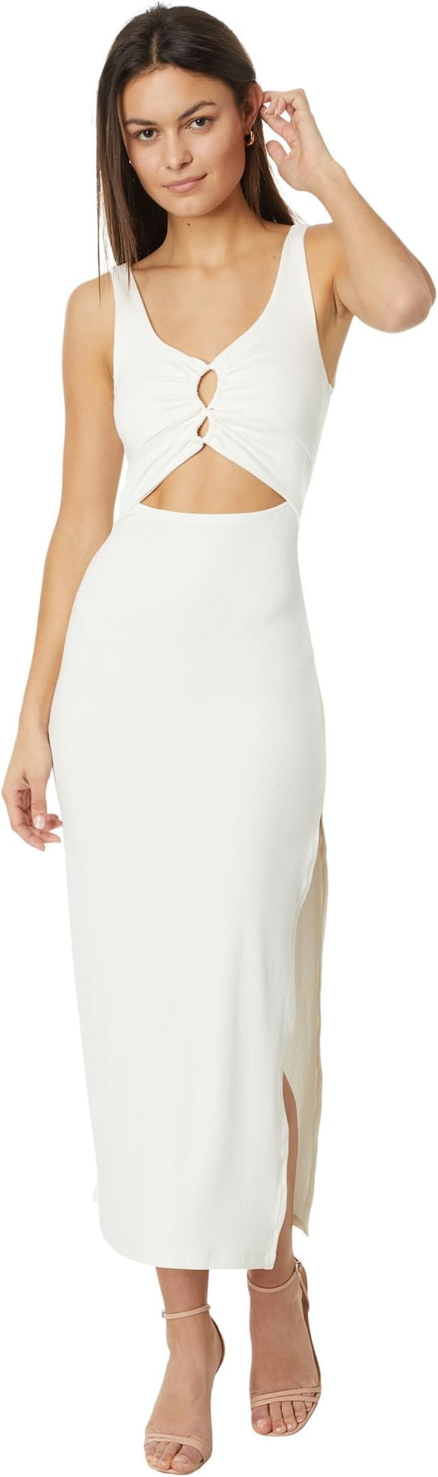 L*Space Camille Dress for Women, Fitted Ribbed Maxi, Ankle Length, Sleeveless Scoop Neck, Side Sl... | Amazon (US)