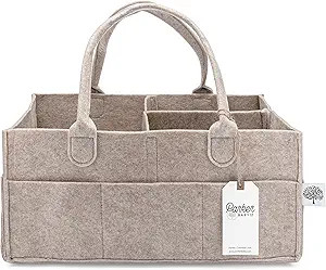 Parker Baby Diaper Caddy - Nursery Storage Bin and Car Organizer for Diapers and Baby Wipes - Lar... | Amazon (US)