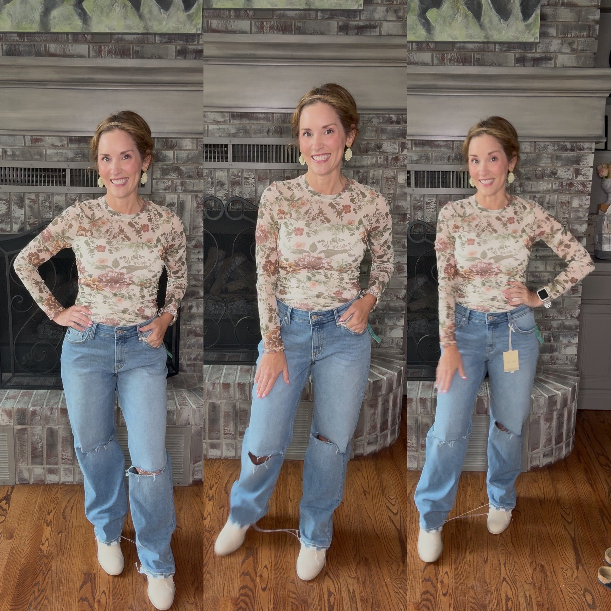 Trendy fall look. High rise straight leg jeans 
True to size wearing a 4 slight stretch. 

Super cute ankle booties perfect for fall. 

@Maurices 

Crazy Busy Mama 
@Maurices 

#LTKFindsUnder100 #LTKShoeCrush #LTKStyleTip