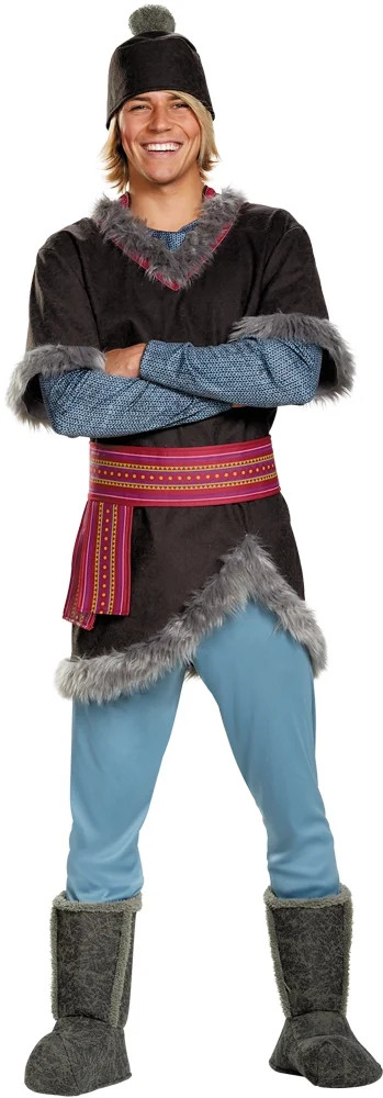Disguise Kristoff Deluxe Boy's Halloween Fancy-Dress Costume for Adult, Big & Tall XXL | Walmart (US)