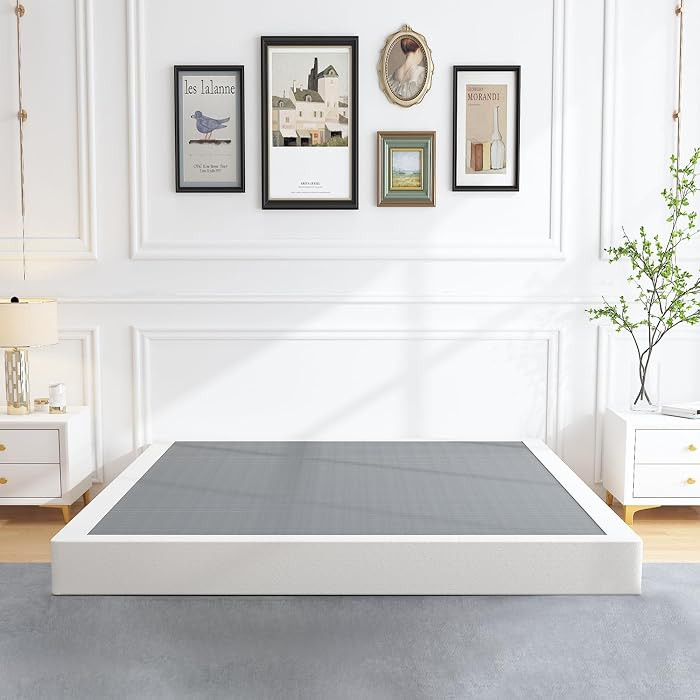 ALDRICH 5 Inch Heavy Duty Metal Box Spring Mattress Foundation 3000lbs Max Weight Capacity/Non-Sl... | Amazon (US)