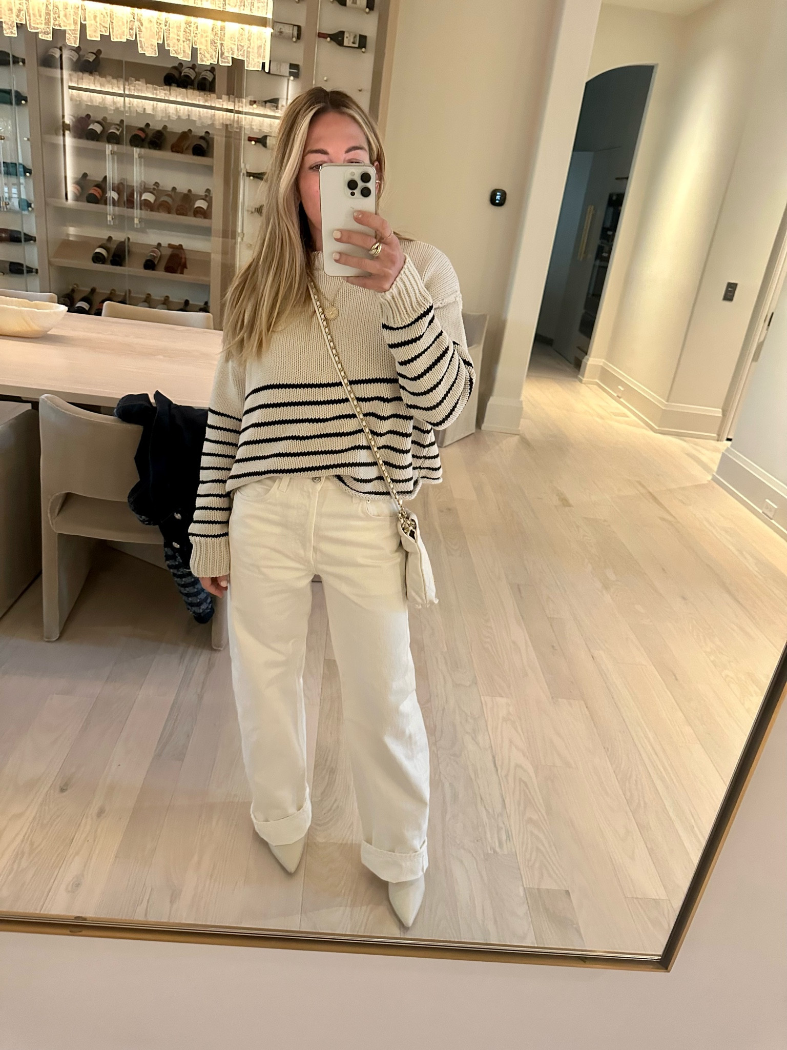 Casual Friday dinner. Sweater is the perfect spring weight! And of course my fav jeans. I have in 3 colors. So good! 

#LTKSeasonal #LTKover40 #LTKstyletip