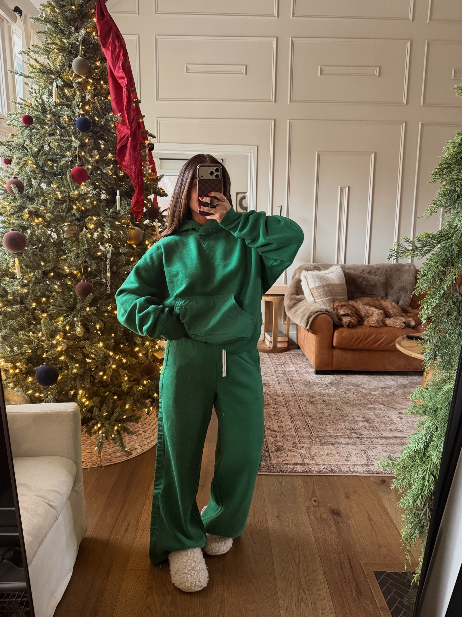 This green set from Aerie is so comfy 🎄

#LTKootd #LTKSeasonal #LTKHoliday