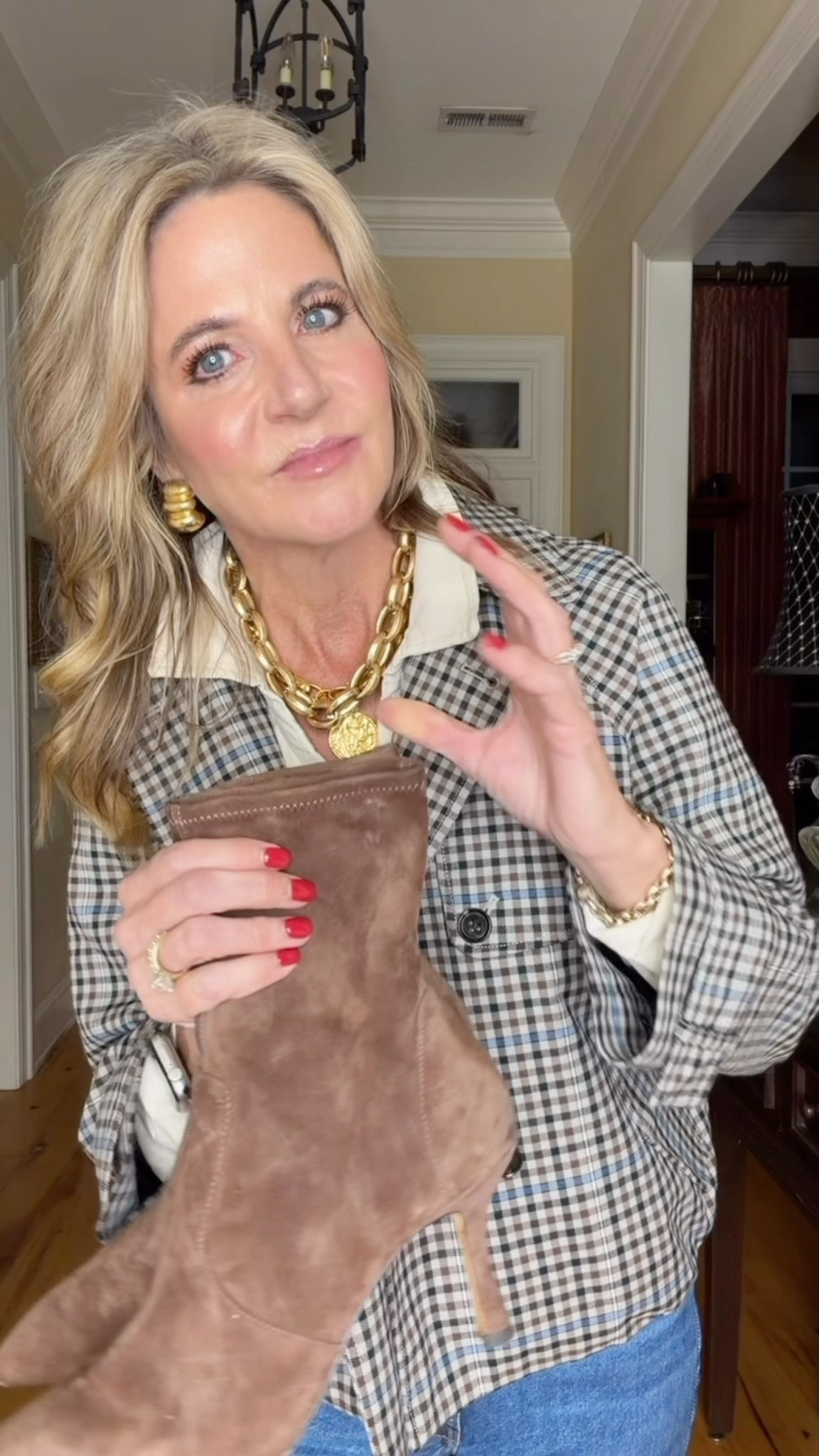 No more skinny jeans with low shaft ankle boots!  You don’t want that awkward gap of skin between the jeans and the boots (but let’s keep it real—if that’s your vibe, you do you!).

Here is a round up of some of my favorite ankle boots with a taller shaft, and some of my favorite cropped jeans.  As a side note, the more narrow the shaft, the better. It’s just a cleaner look under the jeans.

My jacket is an XS, and I’m wearing a 25 in the jeans. My exact shoes are final sale, but they fit very TTS. I always wear a 9, and mine fit perfectly !

#LTKSeasonal #LTKOver40 #LTKStyleTip