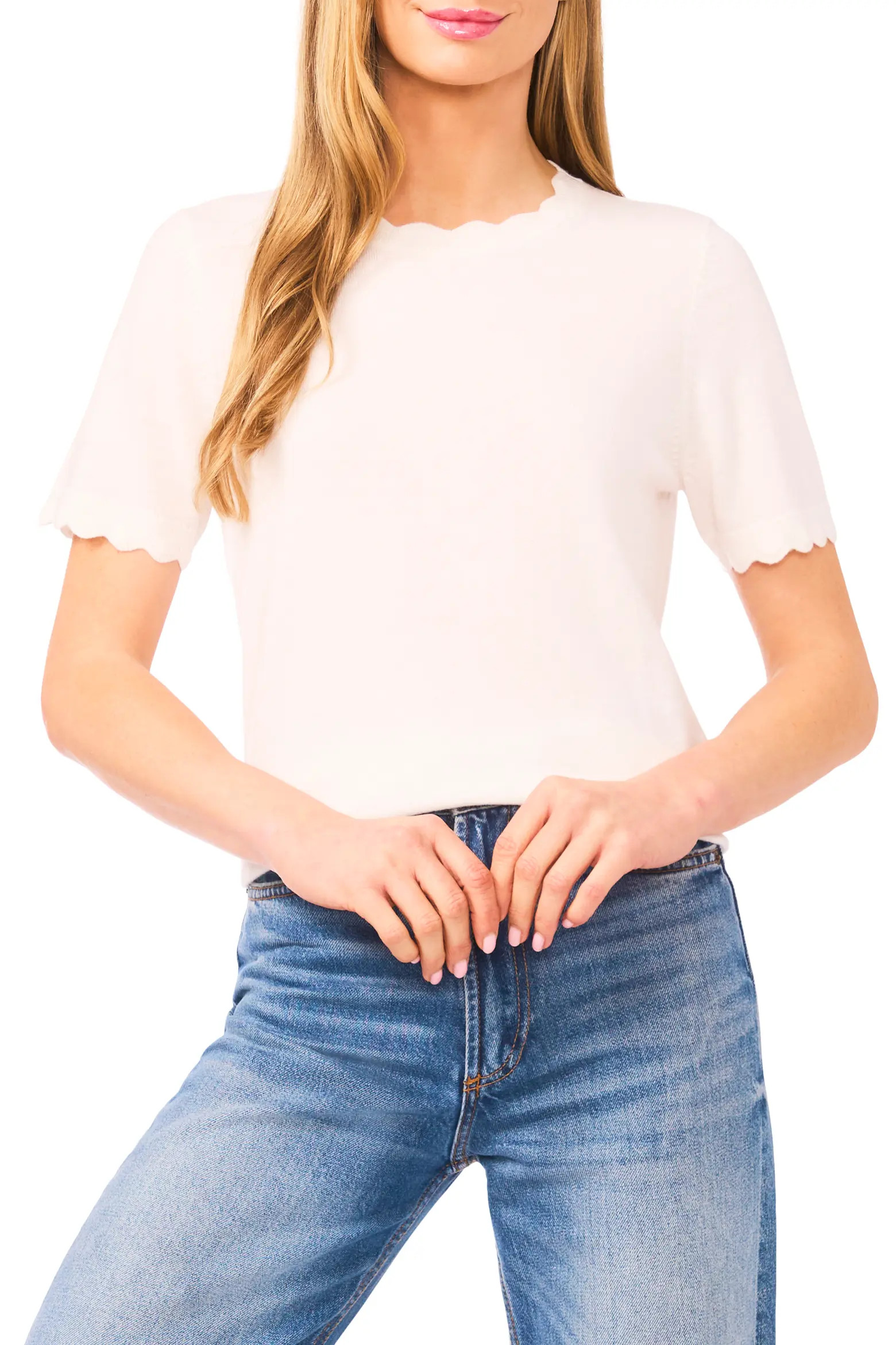 Scallop Neck Sweater (Women) | Nordstrom | Nordstrom