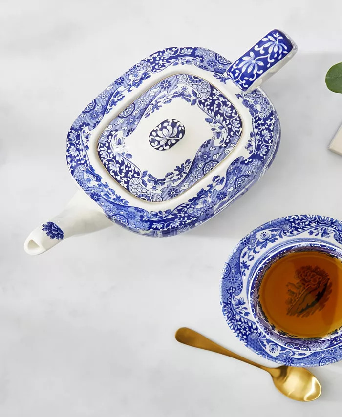 Blue Italian Teapot, 2.5 Pint | Macy's