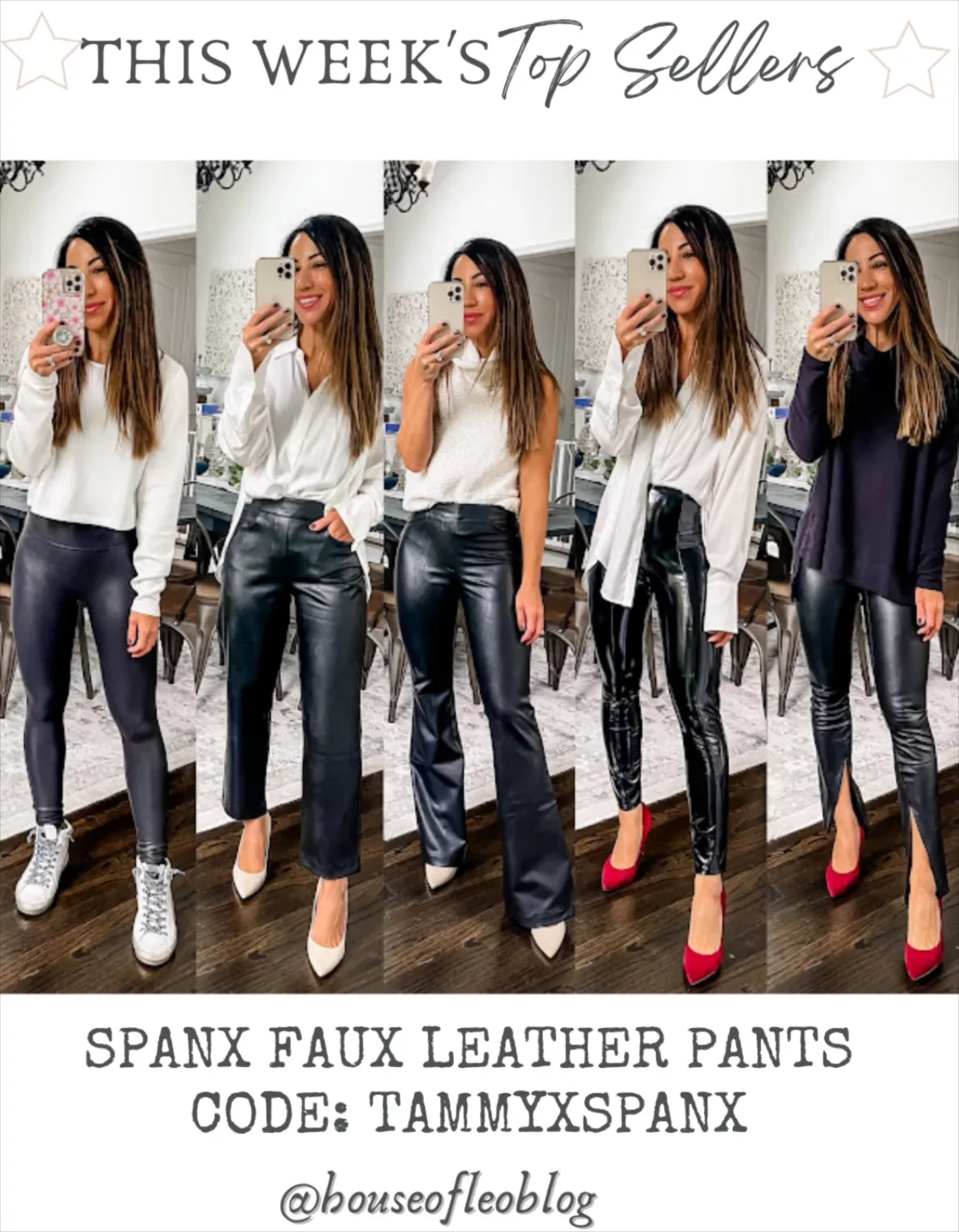 SPANX® Faux Patent Leather Leggings curated on LTK