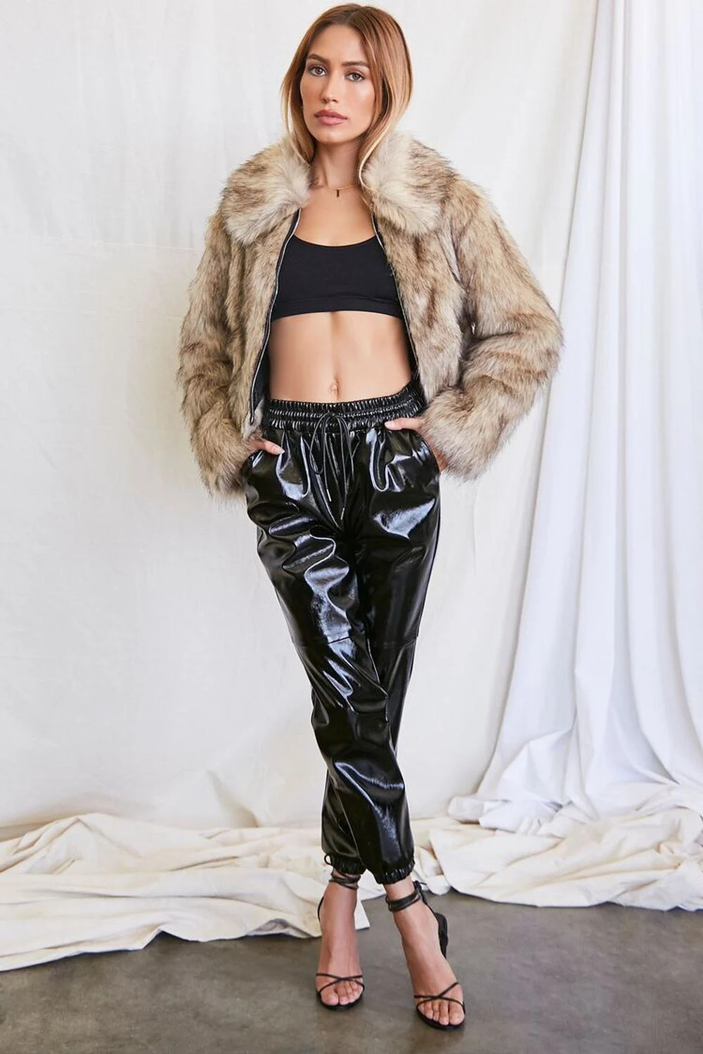 Faux Fur Zip-Up Jacket | Forever 21 (US)