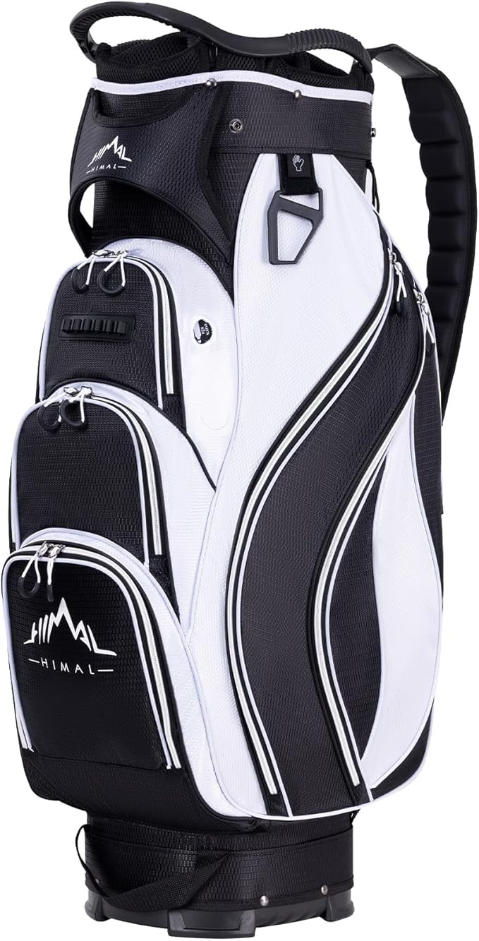 Golf Cart Bag with 14-Way Divider Top, Ample Storage Space, Men's Golf Bag with Handles and Umbre... | Amazon (US)