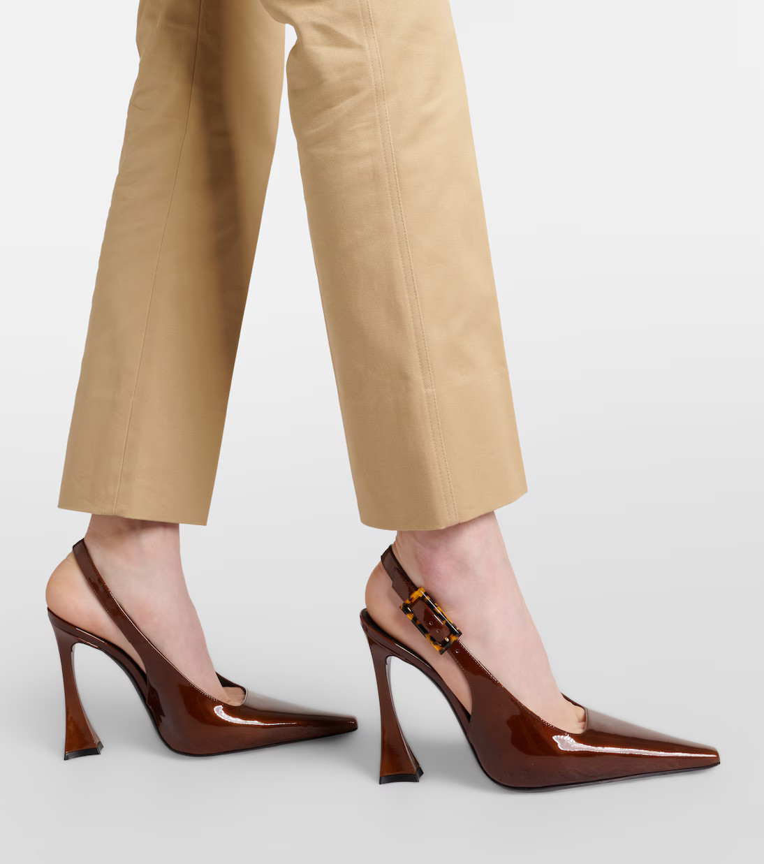 Dune patent leather slingback pumps | Mytheresa (US/CA)