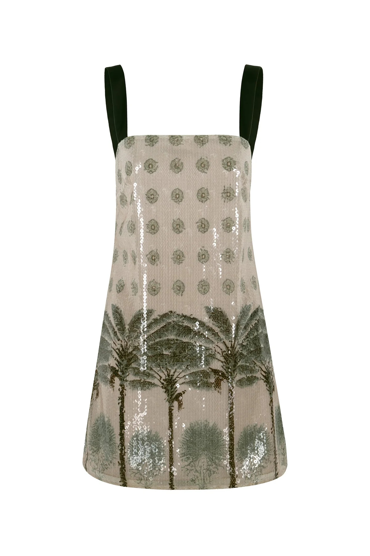 El Club del Clan Sequins Mini Dress in Ivory | Over The Moon