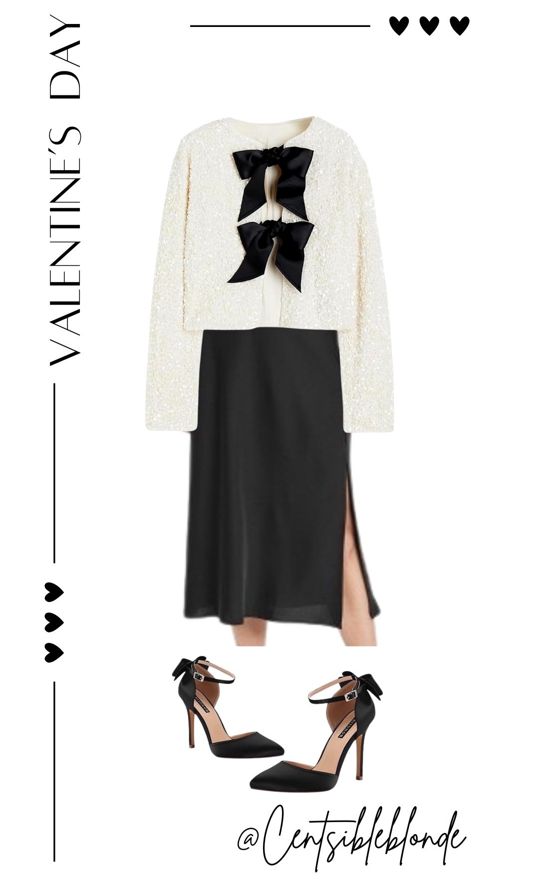 Sequin top, sequin jacket, bow front top, satin skirt, bow heels, vday, Valentine’s Day, galentine’s day, Amazon outfit, Amazon style, pointed toe heels, black heels 

#LTKValentine #LTKootd #LTKgrwm