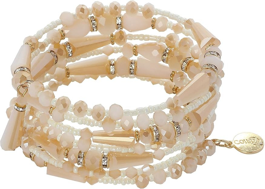 Coiris Boho Multilayer Beaded Bracelets for Women Bohemian Stretch Layered Bead Bracelets Charm B... | Amazon (US)