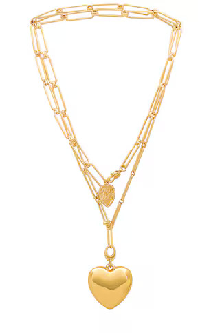 Jenny Bird X Revolve Puffy Heart Chain Necklace in Gold from Revolve.com | Revolve Clothing (Global)