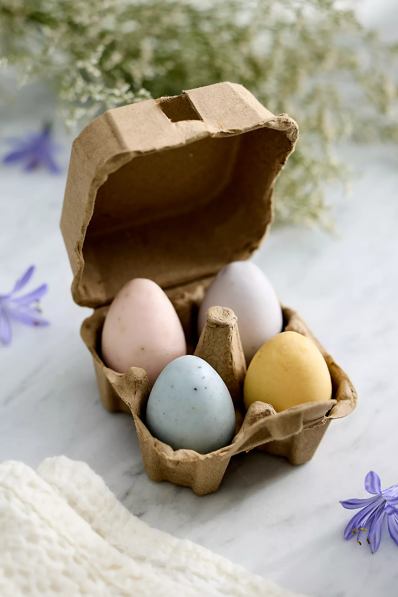 Botanical Egg Soaps, Set of 4 | Terrain