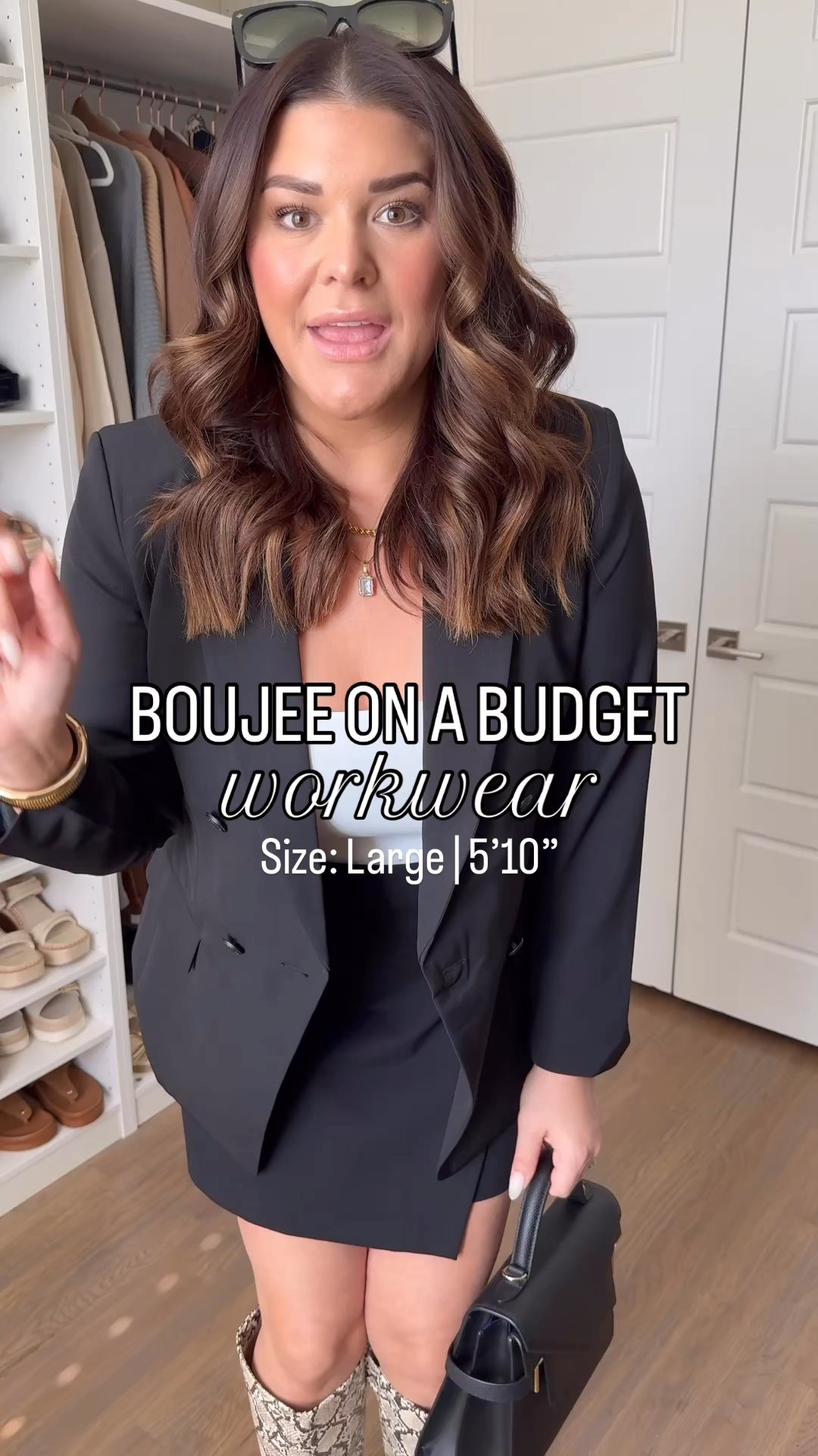 Boujee on a budget black blazer and matching wrap skirt both $38 and under!! 

Blazer: Large
Skirt: Medium
Tank: Large

#outfits #style #outfitideas #midsizestyle #midsizefashion #fashionstyle #workwearstyle

Size 12, affordable fashion, fall fashion, business casual, outfit idea, casual outfit idea, weekend outfit, fall outfit 

#LTKFindsUnder50 #LTKStyleTip #LTKMidsize