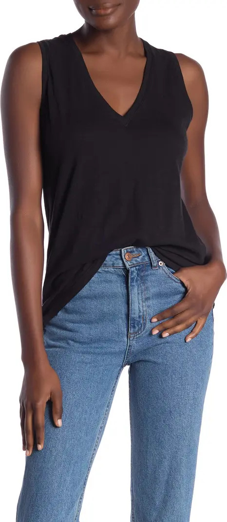 V-Neck Cotton Tank | Nordstrom Rack