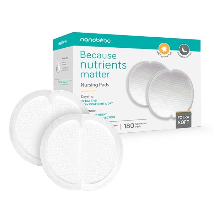 Nanobébé Disposable Nursing Pads Multipack – 120 Days and 60 Nights Ultra Thin & Extra Absorb... | Amazon (US)