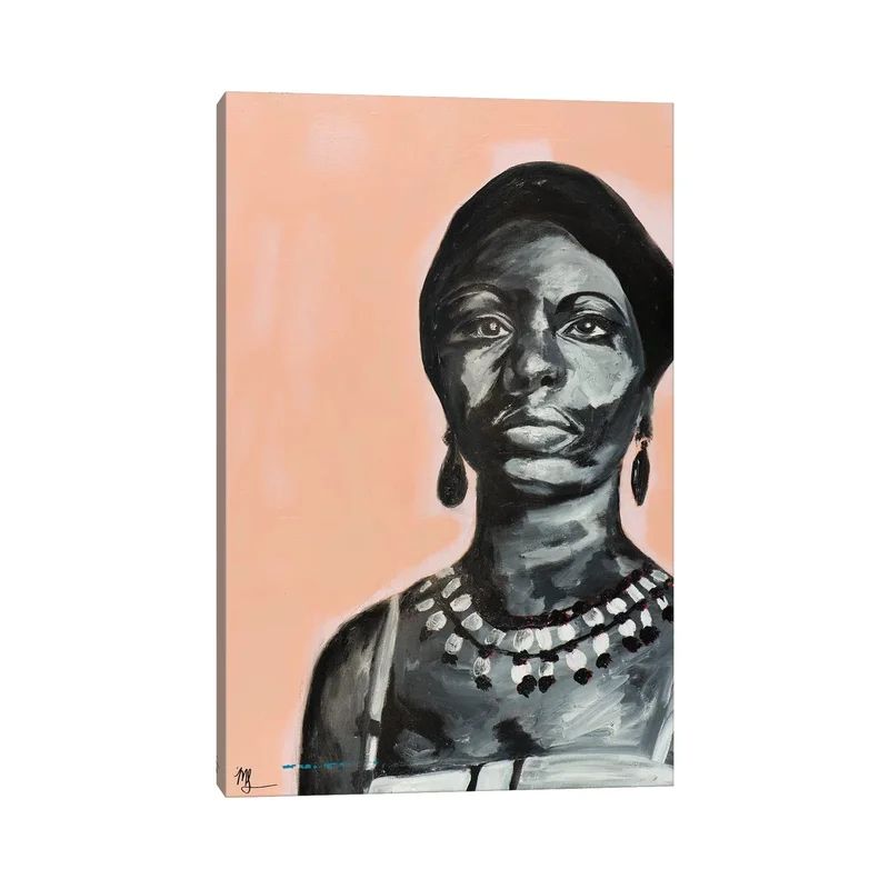 ' Nina ' - Floater Frame Print on Canvas | Wayfair Professional