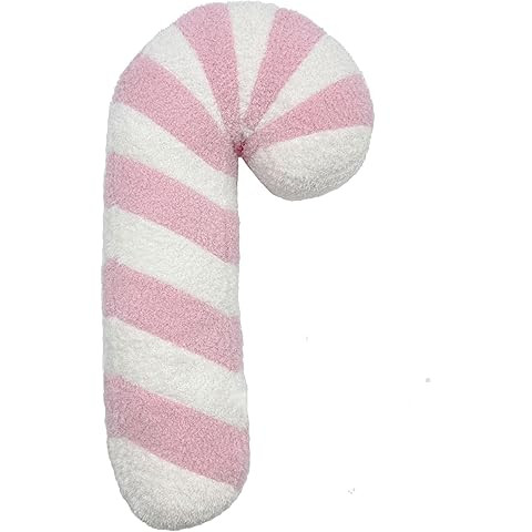 Candy Throw Pillow Christmas Decorations Soft Fluffy Candy Cane Pillow Stuffed Lollipop Plush Pil... | Amazon (US)