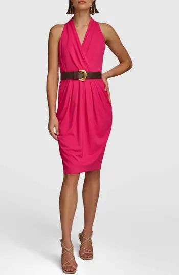 Donna Karan New York Belted Sleeveless Midi Dress | Nordstrom | Nordstrom