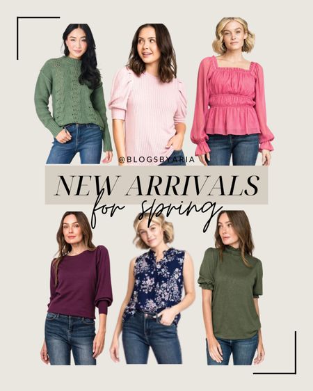 New arrivals for spring from Gibson Look! I love the feminine touches to these sweaters and blouses that are great for the office! 

#LTKstyletip #LTKFind #LTKworkwear