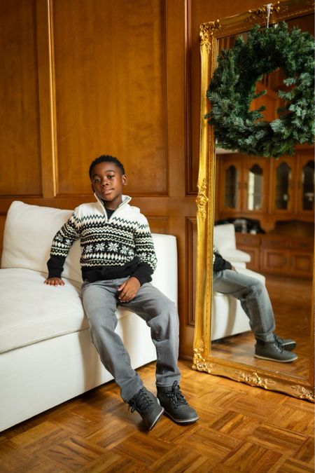 Holiday outfits - boy  jeans and sweater 

#LTKstyletip #LTKHoliday #LTKkids