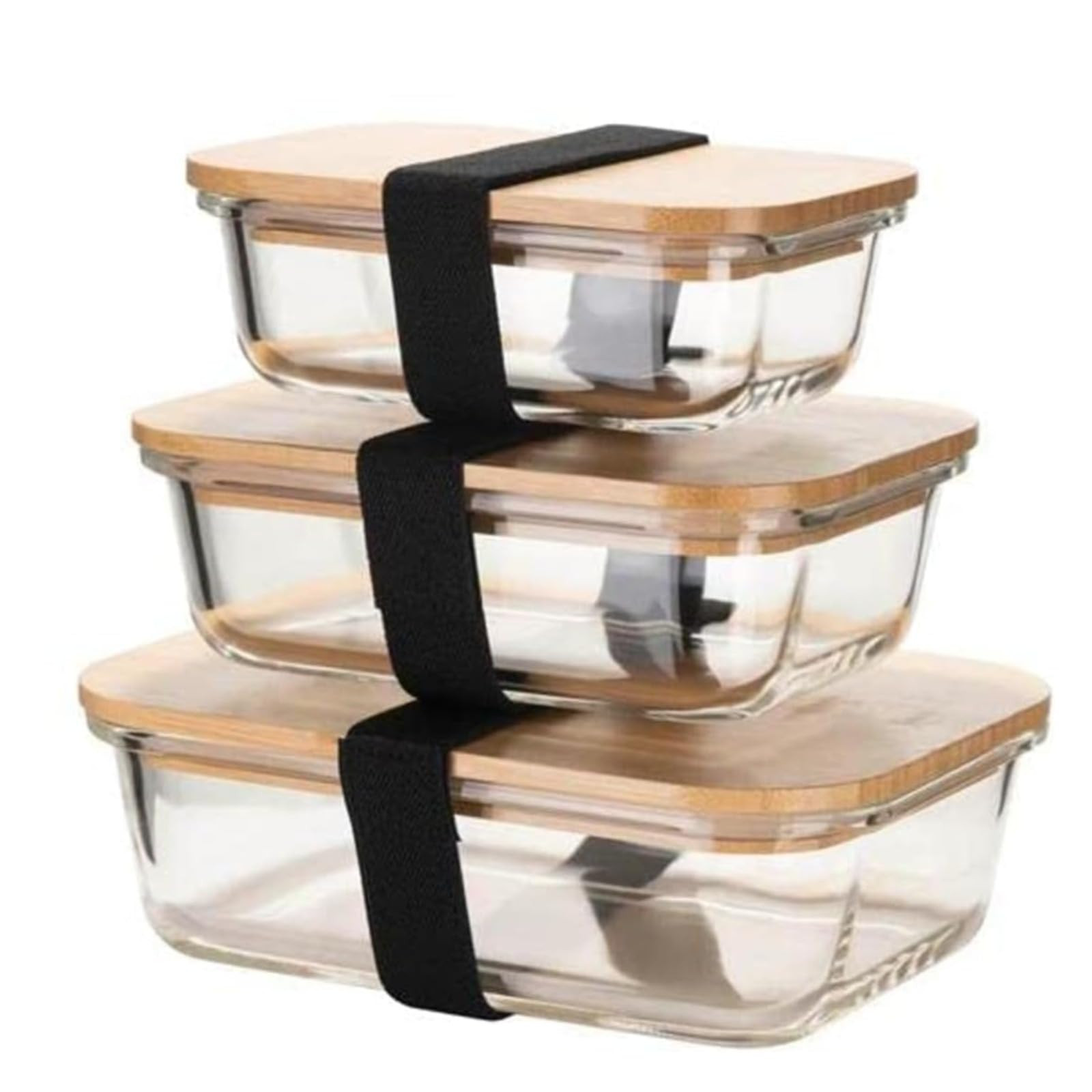 Meal Prep Glass Food Storage Containers, Food Containers with Airtight Bamboo Lids, Lunch Box, Ec... | Amazon (UK)