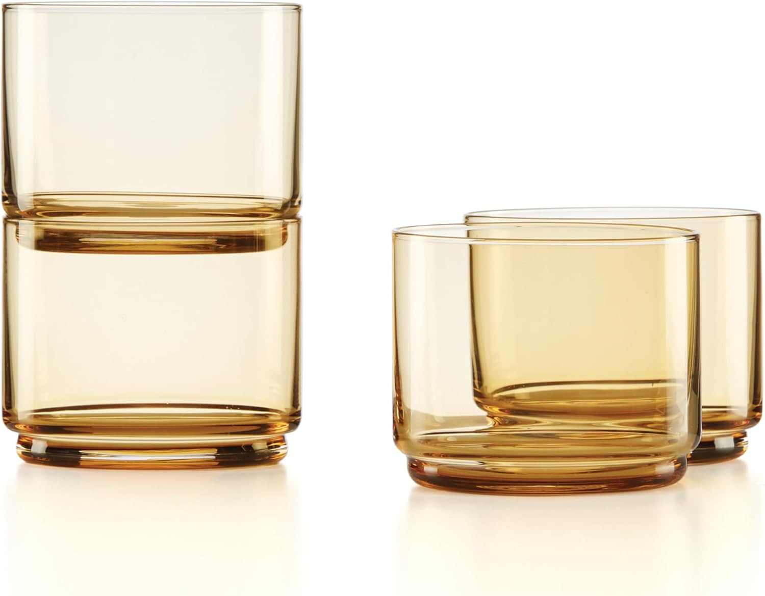 Lenox Tuscany Classics 4Pc Short Glasses, 1.10, Orange | Amazon (US)