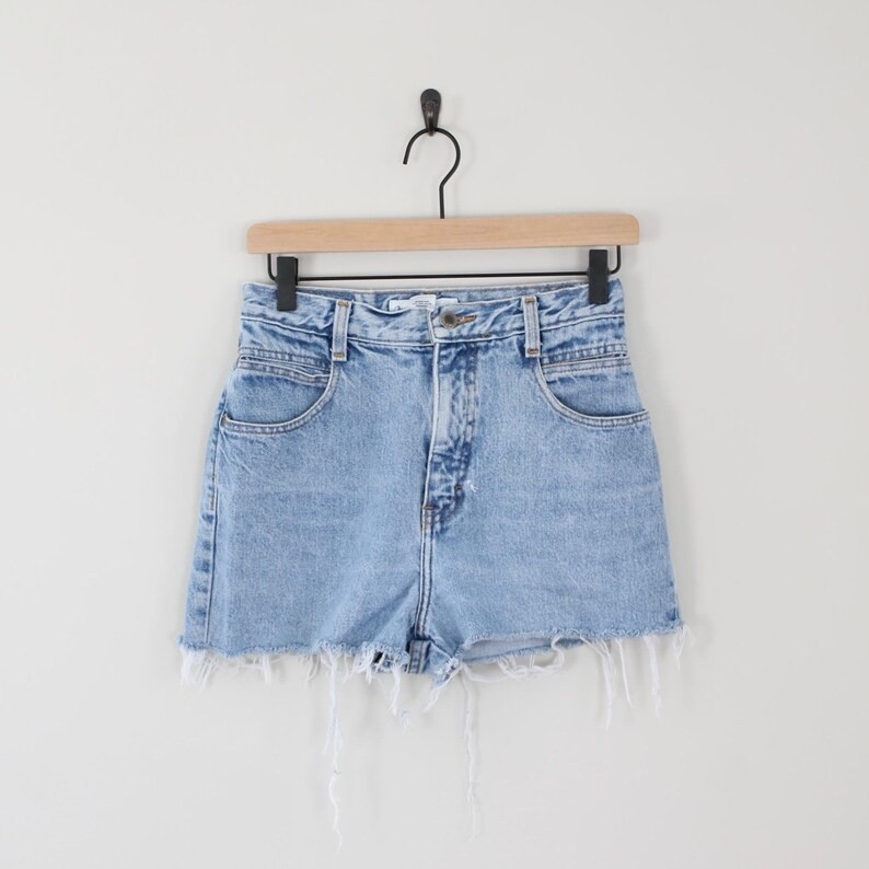 Vintage Medium Wash Denim Cut-off Shorts Waist Size 26 | Etsy | Etsy (US)