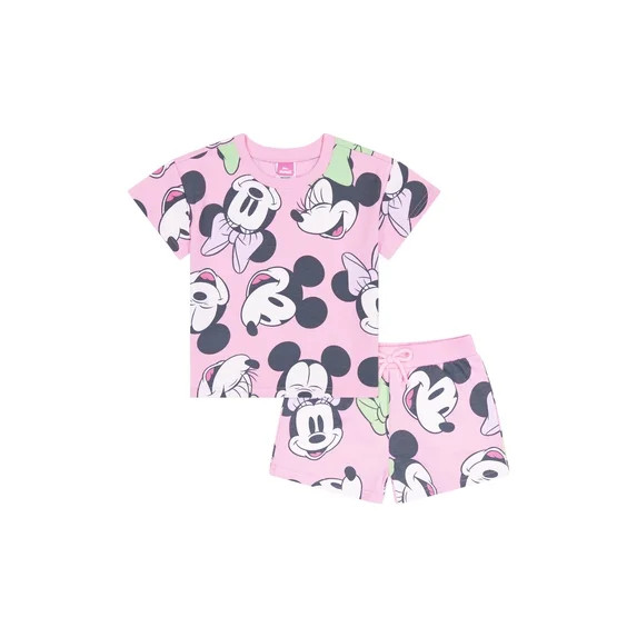 Minnie Mouse Toddler Girls Short Set, Sizes 12 Months-5T - Walmart.com | Walmart (US)