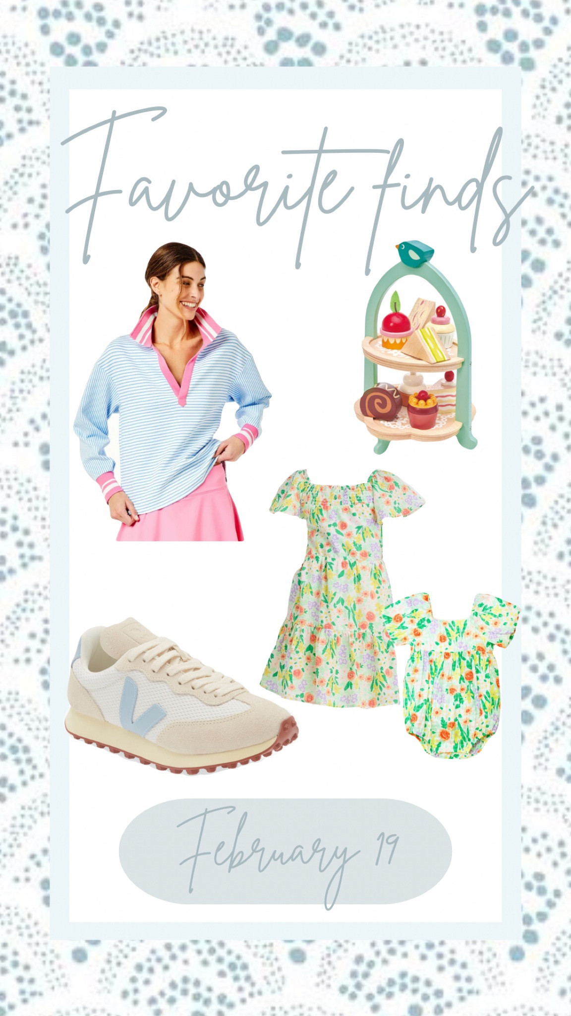 Favorite finds. 




Women’s activewear top
Women’s tennis shoes
Women’s sneakers
Activewear pullover
Kids tea set
Toddler tea set
Sister matching
Sibling matching
Matching Easter
Matching spring 

#LTKfitness #LTKkids #LTKSeasonal