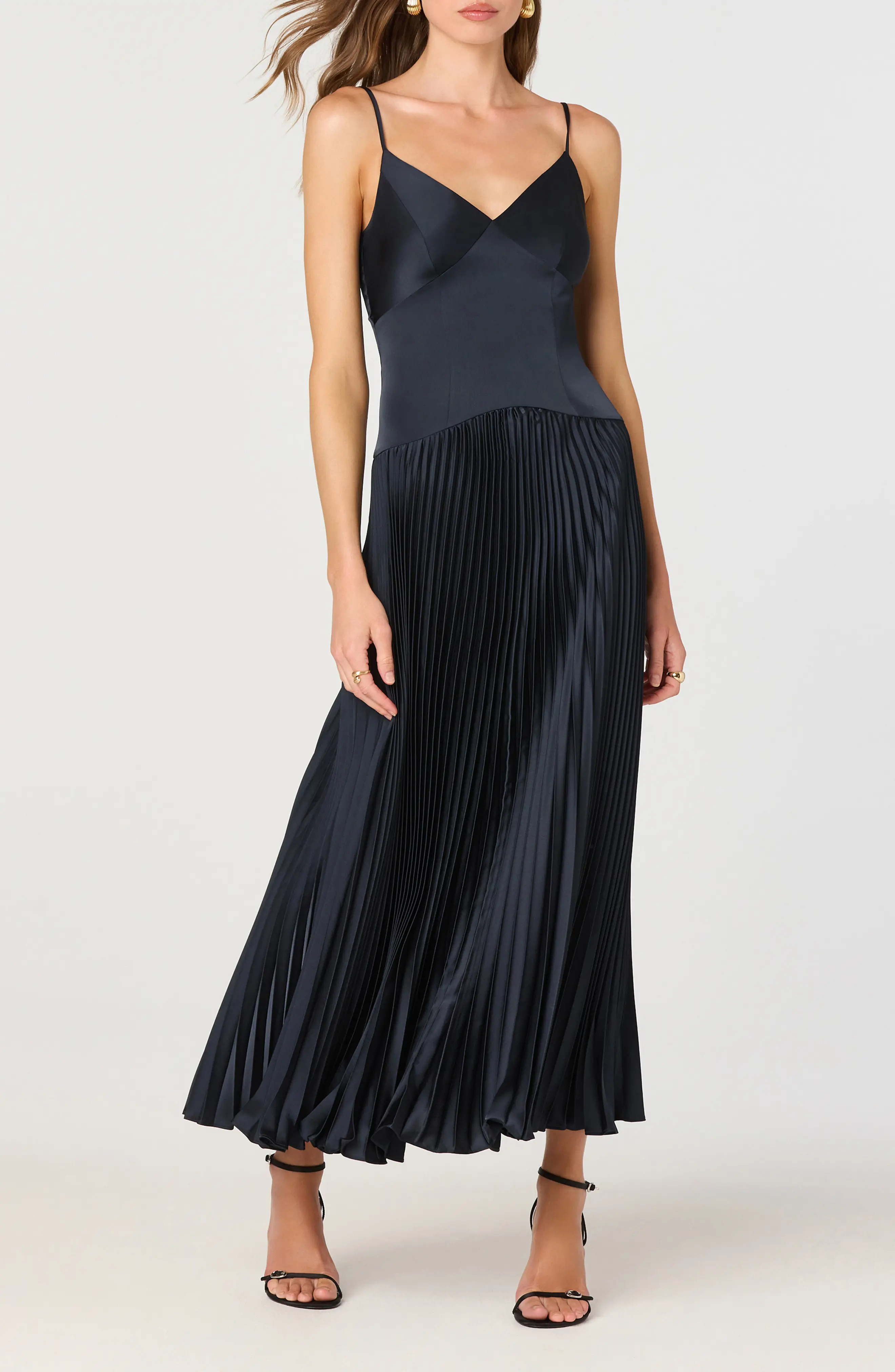 ASTR the Label Pleated Drop Waist Dress (Women) | Nordstrom | Nordstrom