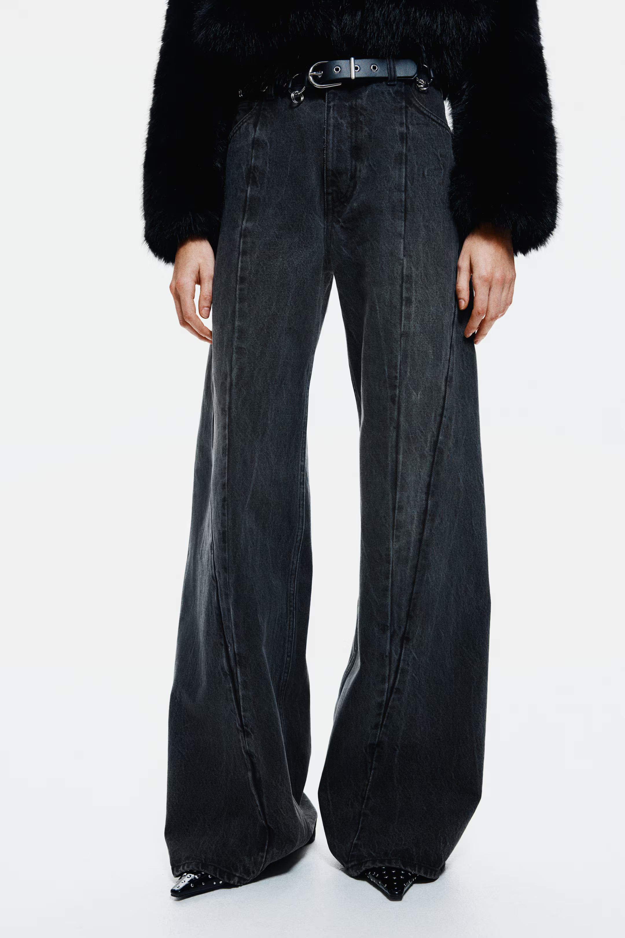 Seam-Detail Jeans - Dark gray - Ladies | H&M US | H&M (US + CA)