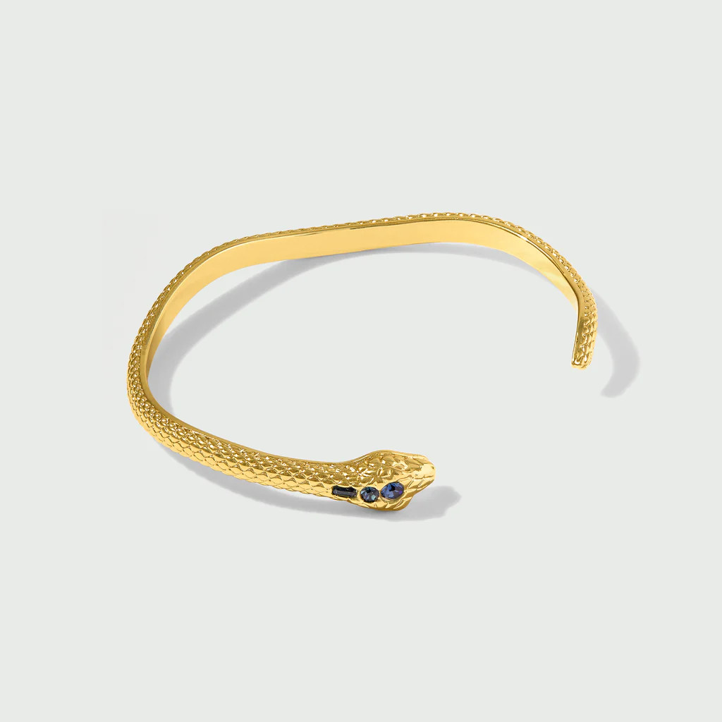 Serpent Open Bangle | Orelia