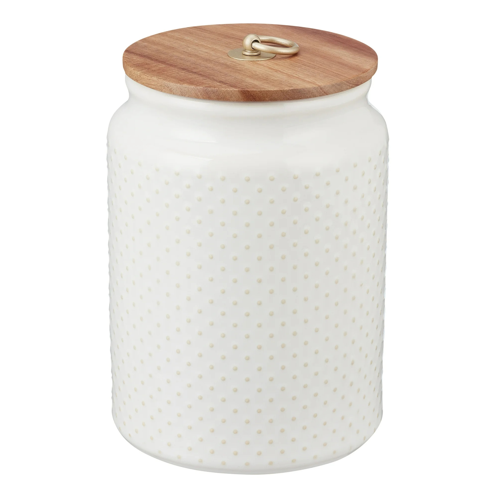 Better Homes & Gardens Ceramic Large Dot Hobnail Canister | Walmart (US)