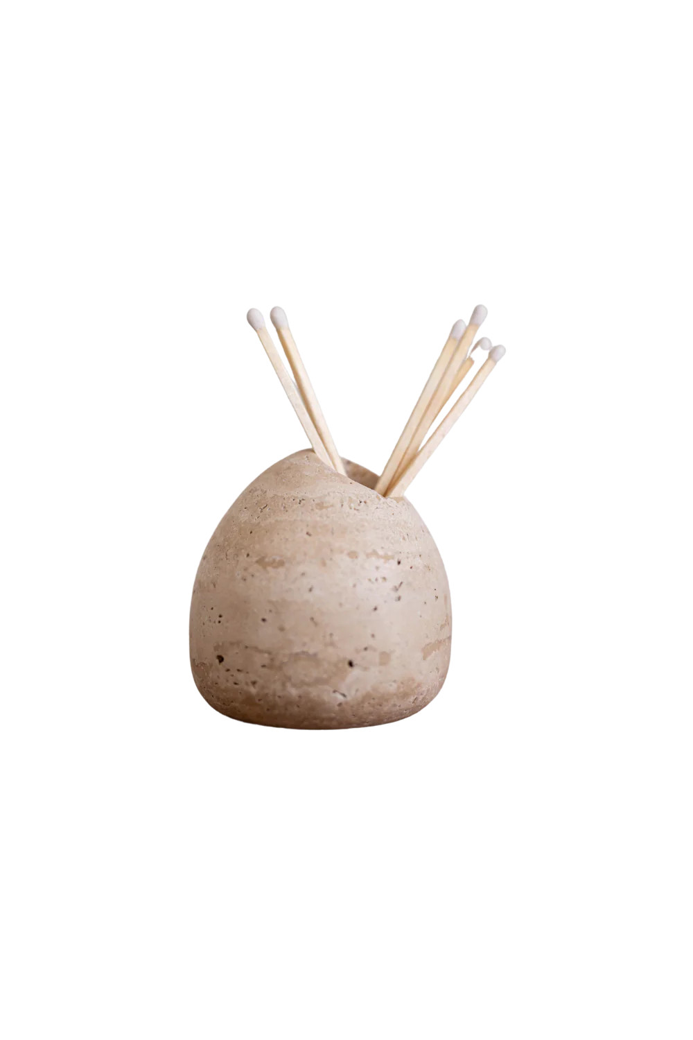 Travertine Match Holder | Luxe B Co