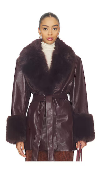 Rosabella Faux Fur Blazer Coat | Revolve Clothing (Global)