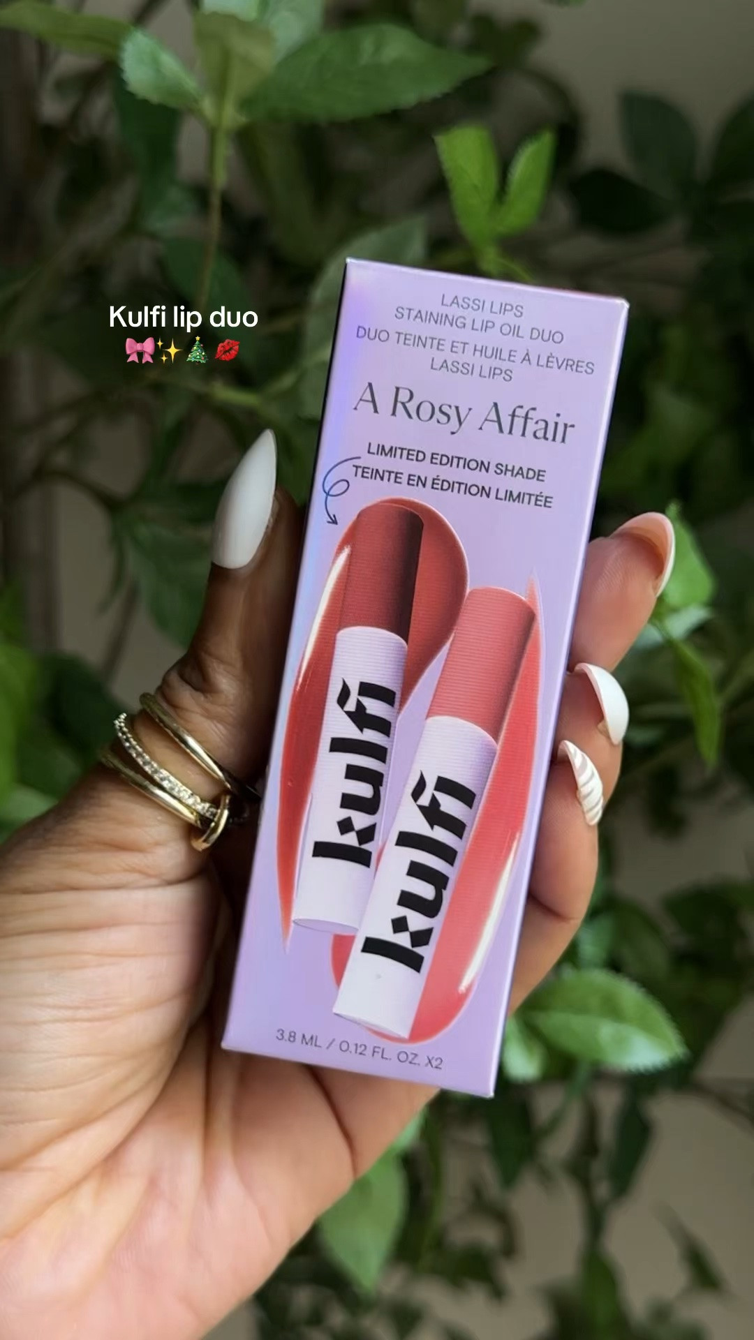 Kulfi lassi lip stain duo beauty gift set 🎀
