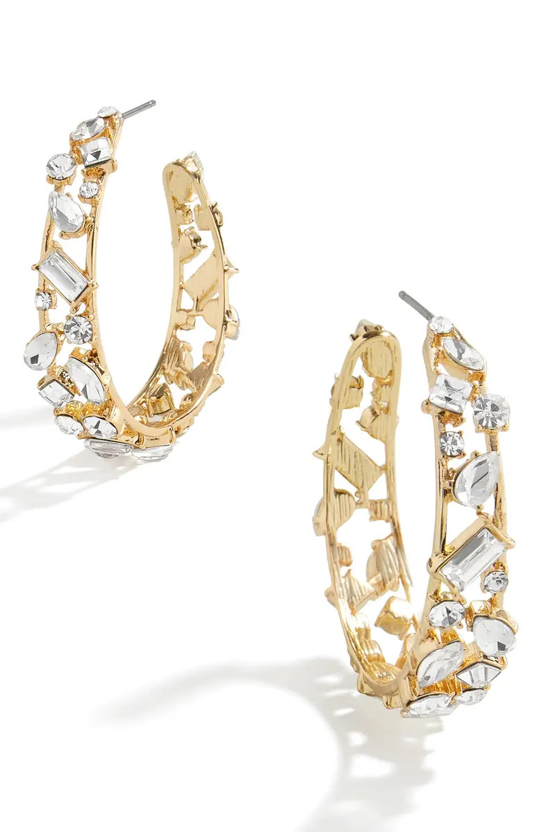 Marisol Mixed Baguette Hoop Earrings | Nordstrom