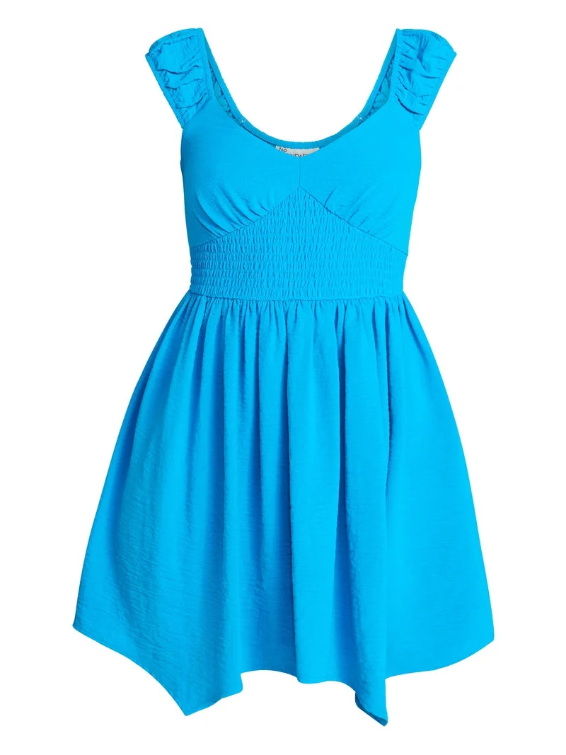 No Boundaries Smocked Waist Mini Dress, Women's XXS-XXL | Walmart (US)