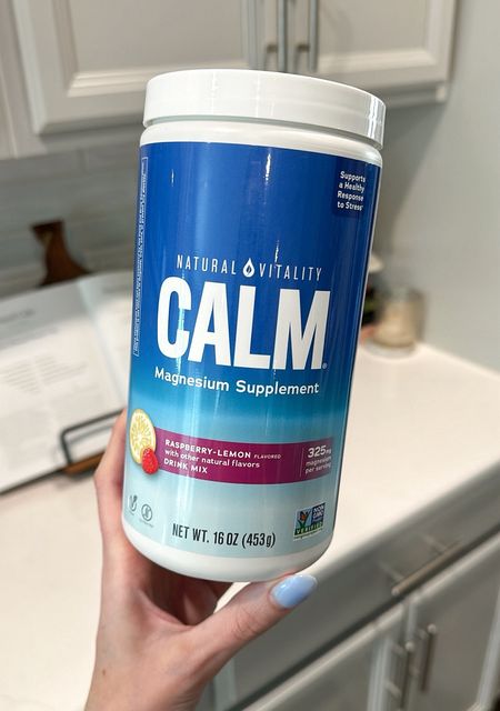 Calm magnesium supplement. I take magnesium every night! 

