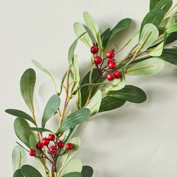 6' Faux Mistletoe Plant Garland - Hearth & Hand™ with Magnolia | Target