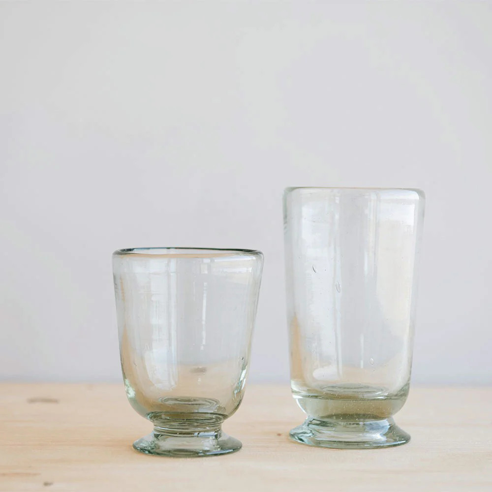 Handblown Footed Glassware | Roan Iris