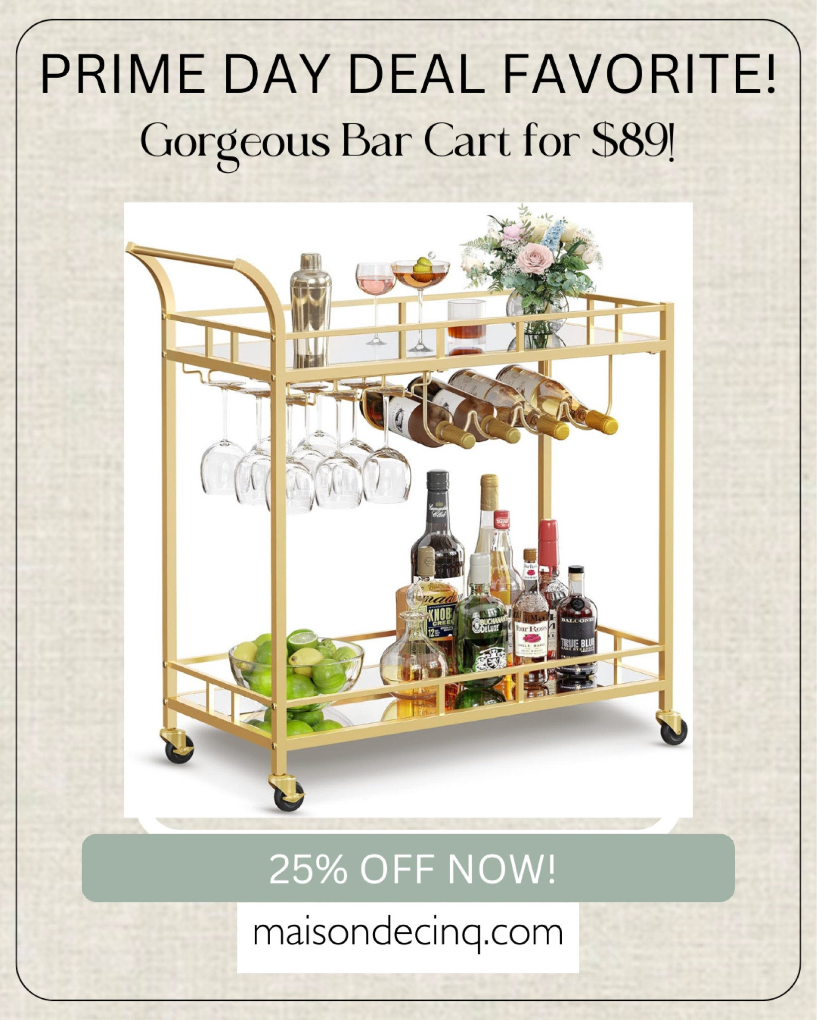 Sooo cute! This bar cart is so chic and under $90!!

Home decor, entertaining, dining room, Amazon finds, Amazon deals 

#LTKFindsUnder100 #LTKHome #LTKSaleAlert