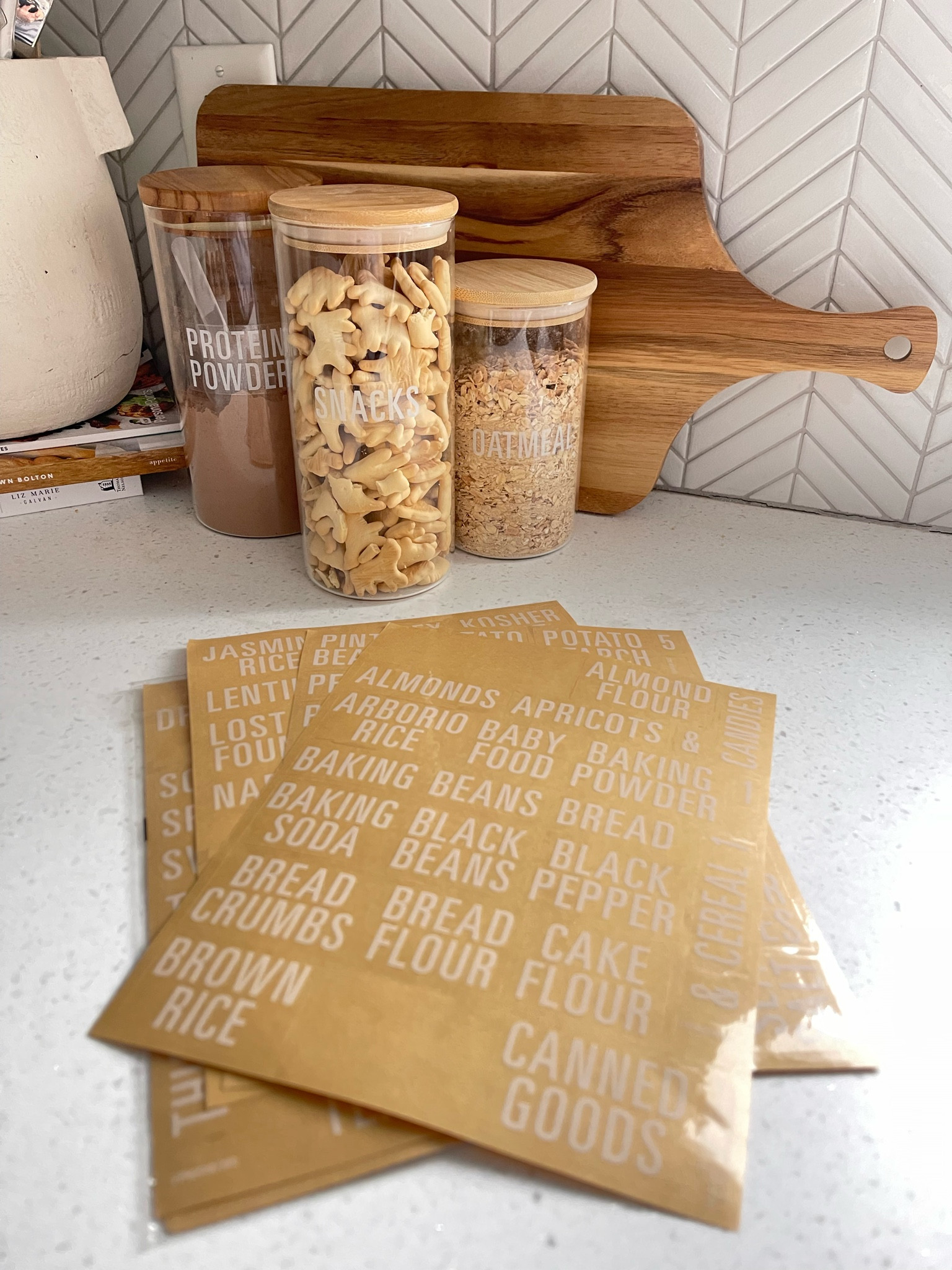 Pantry organization and kitchen labels 

#LTKhome #LTKfindsunder50 #LTKMostLoved