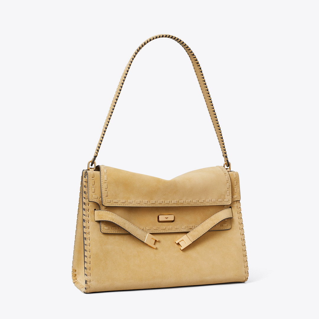 Tory Burch Large Lee Radziwill Suede Shoulder Bag | Tory Burch (US)