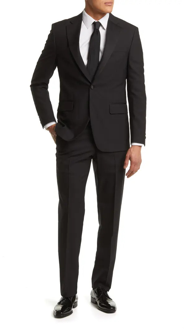 Classic Fit Black Wool Tuxedo | Nordstrom