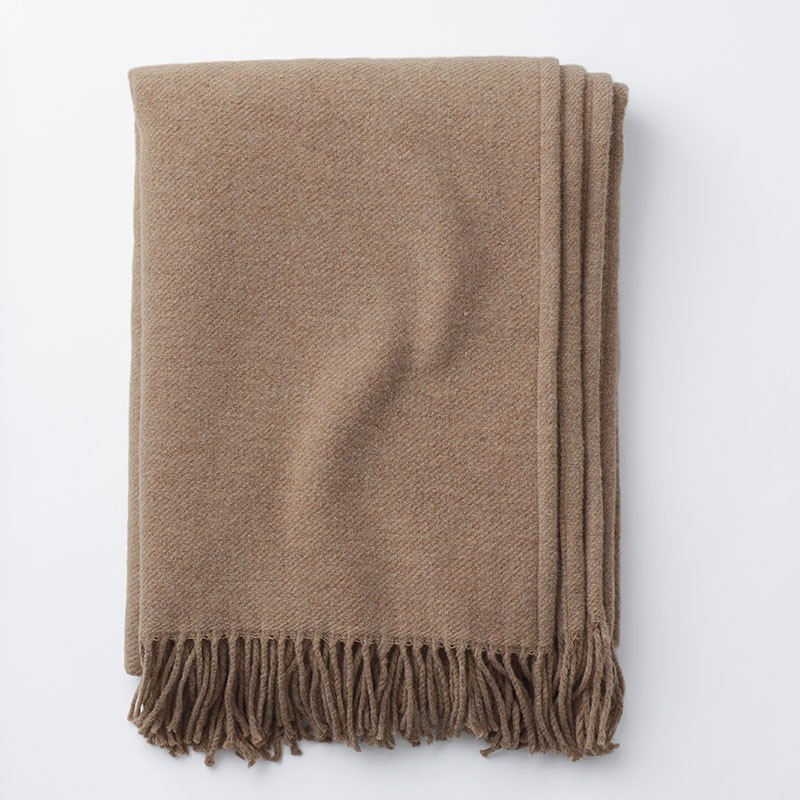 Lambswool Throw - Oatmeal | The Company Store