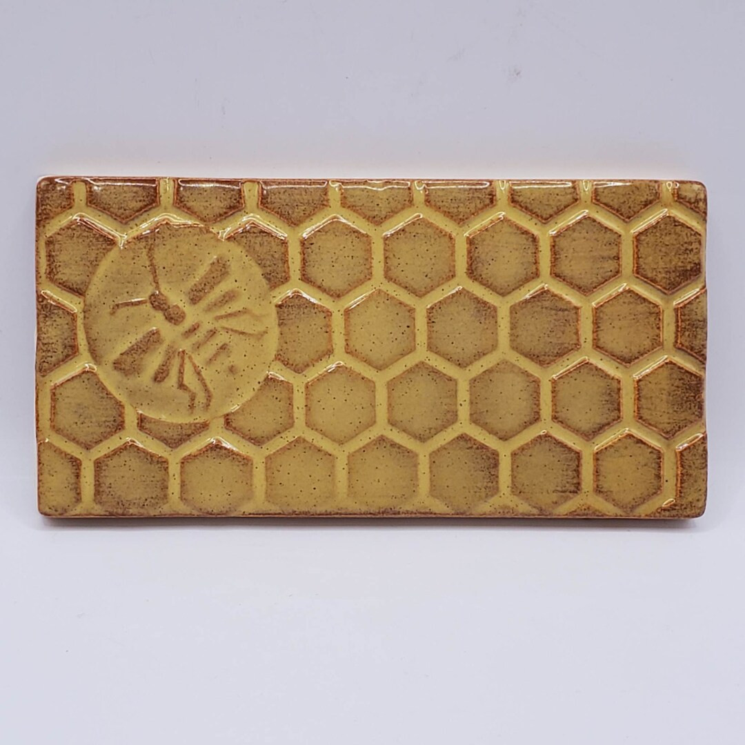 Bee Ceramic Tile Handmade Subway Tile 2 x 4 Inch for Kitchen Backsplash or Bathroom Wall Yellow &... | Etsy (US)
